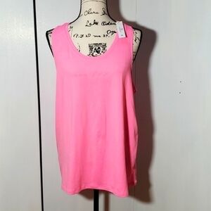 Athletic Works - Womens Pink Racerback Activewear Tank Sz.XL